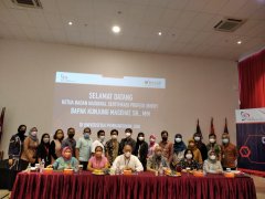 Kunjungan Ketua Badan Nasional Sertifikasi Profesi (BNSP), Bapak Kunjung Masehat, SH., MM dalam Pelaksanaan Pelatihan dan Sertifikasi Asesor Kompetensi Calon Lembaga Sertifikasi Profesi UPJ , Rabu 8 Desember 2021.